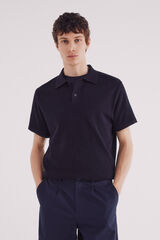 Springfield Jersey manga corta estructura cuello polo marino