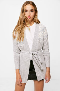 Springfield Cardigan Cenefas Jacquard gris