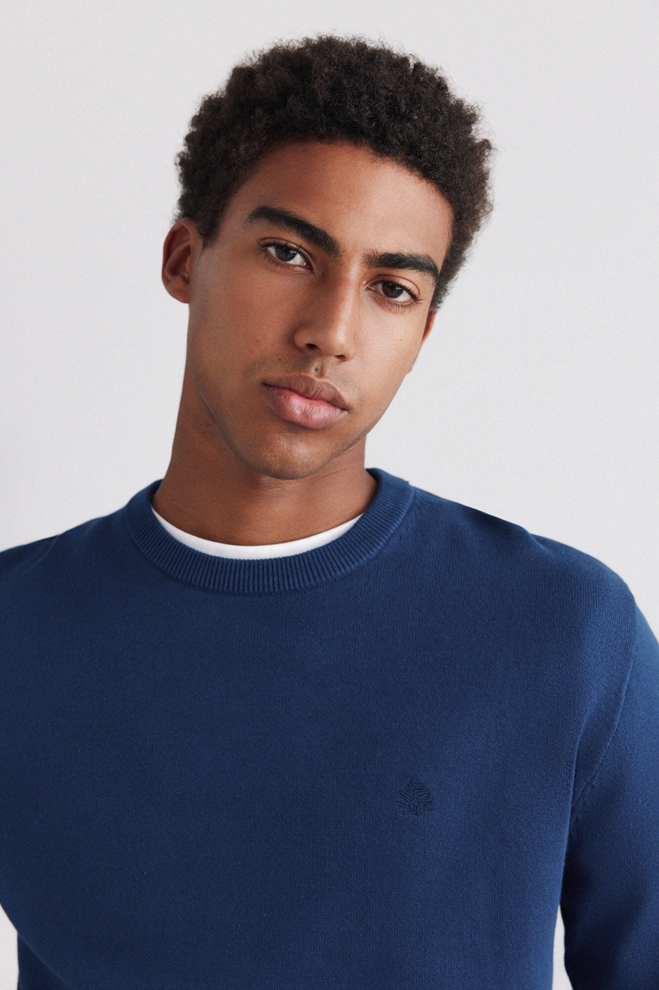 Springfield Su&eacute;ter b&aacute;sico cuello redondo azul
