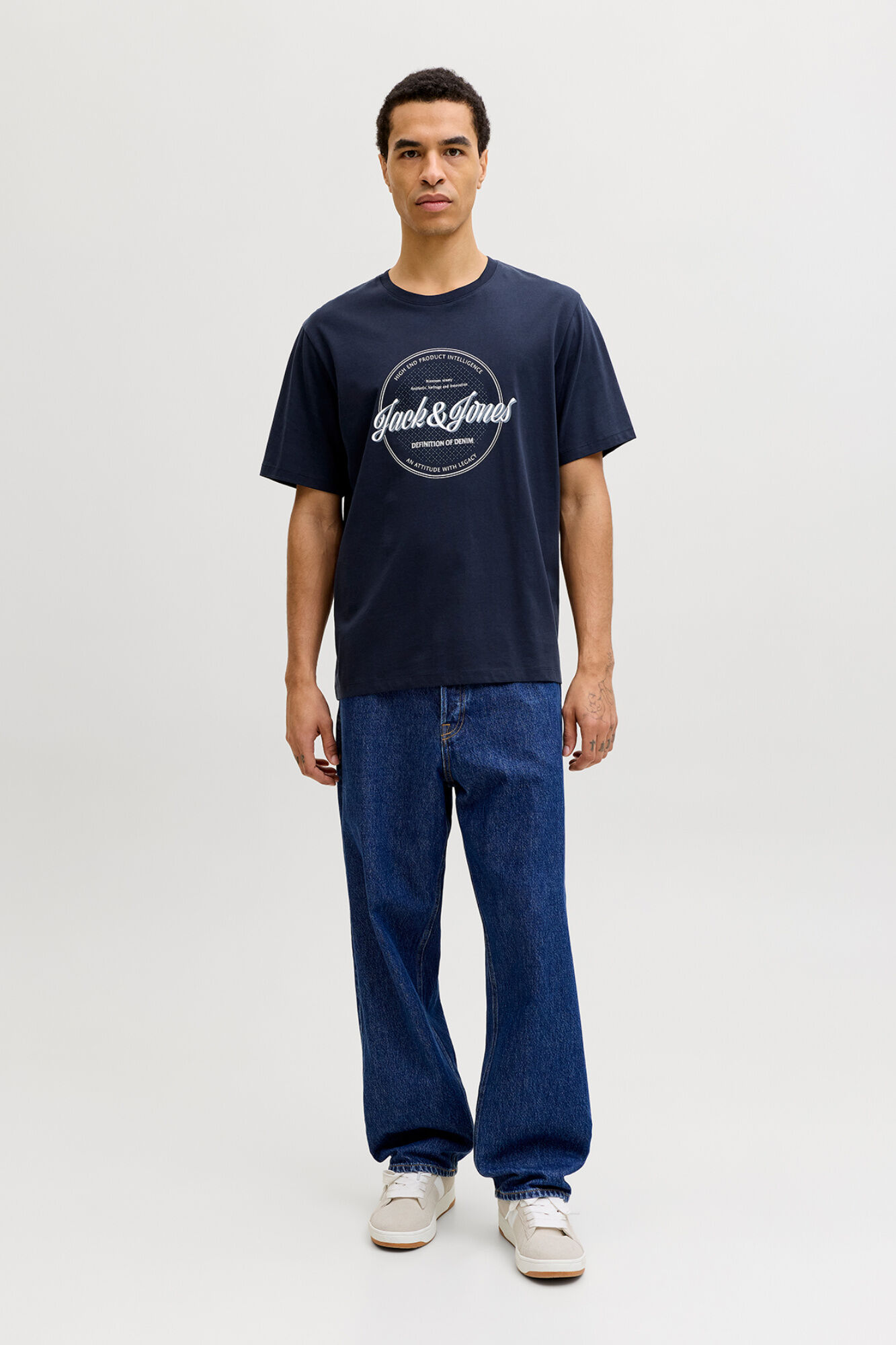 Jack & Jones Playera de manga corta con logo circular
