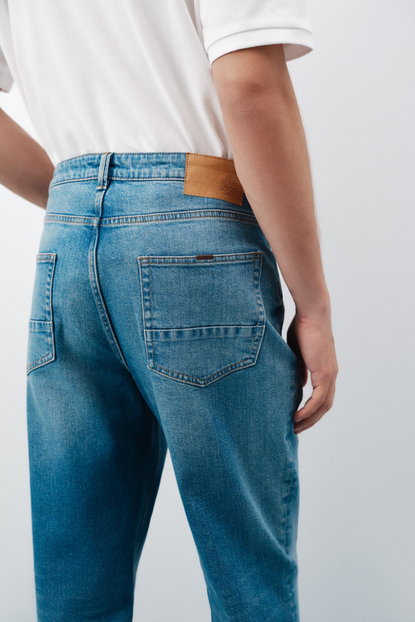 Springfield Jeans lavado medio sobrete&ntilde;ido regular fit azul