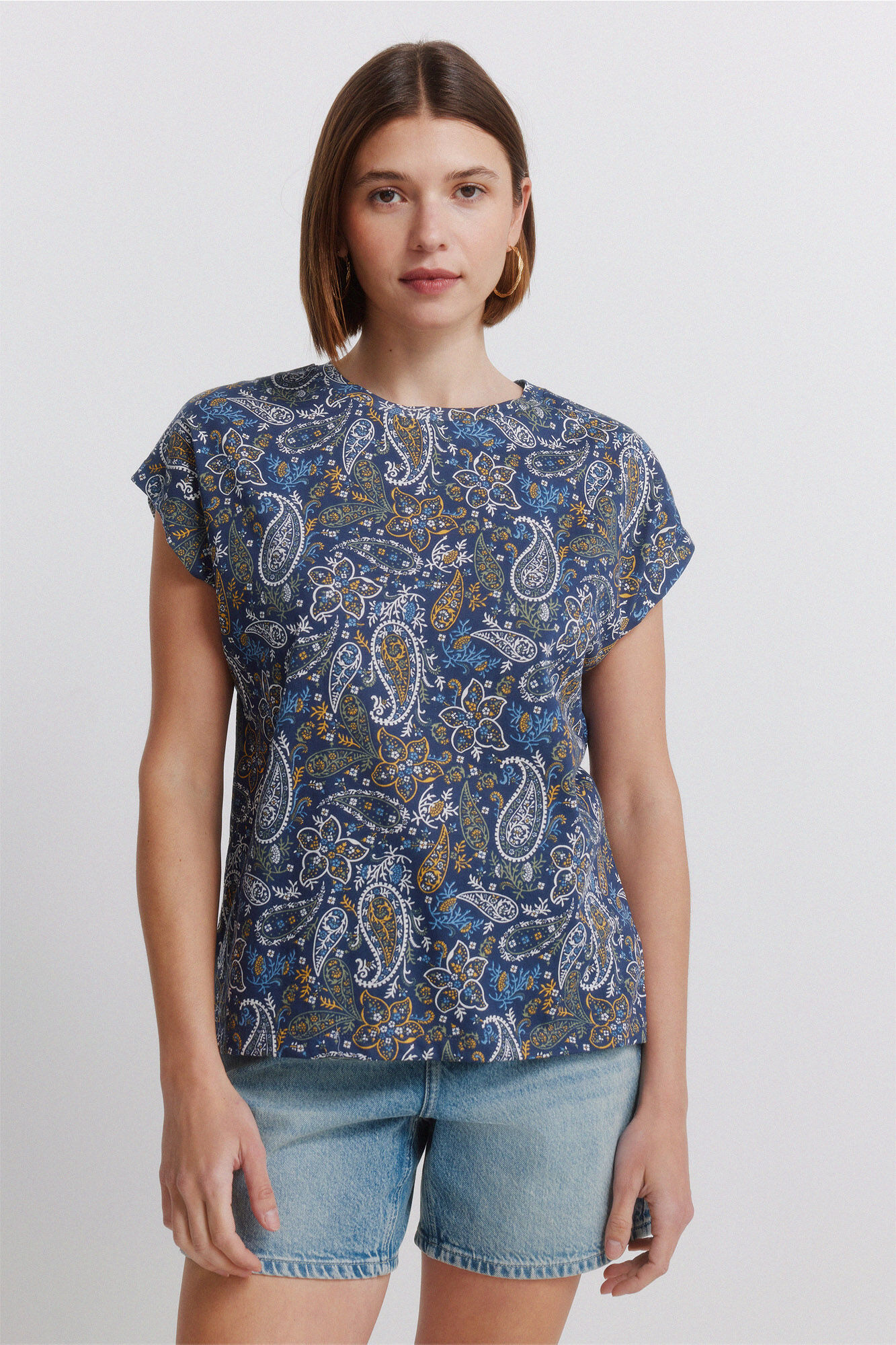 Springfield Playera de manga corta estampada