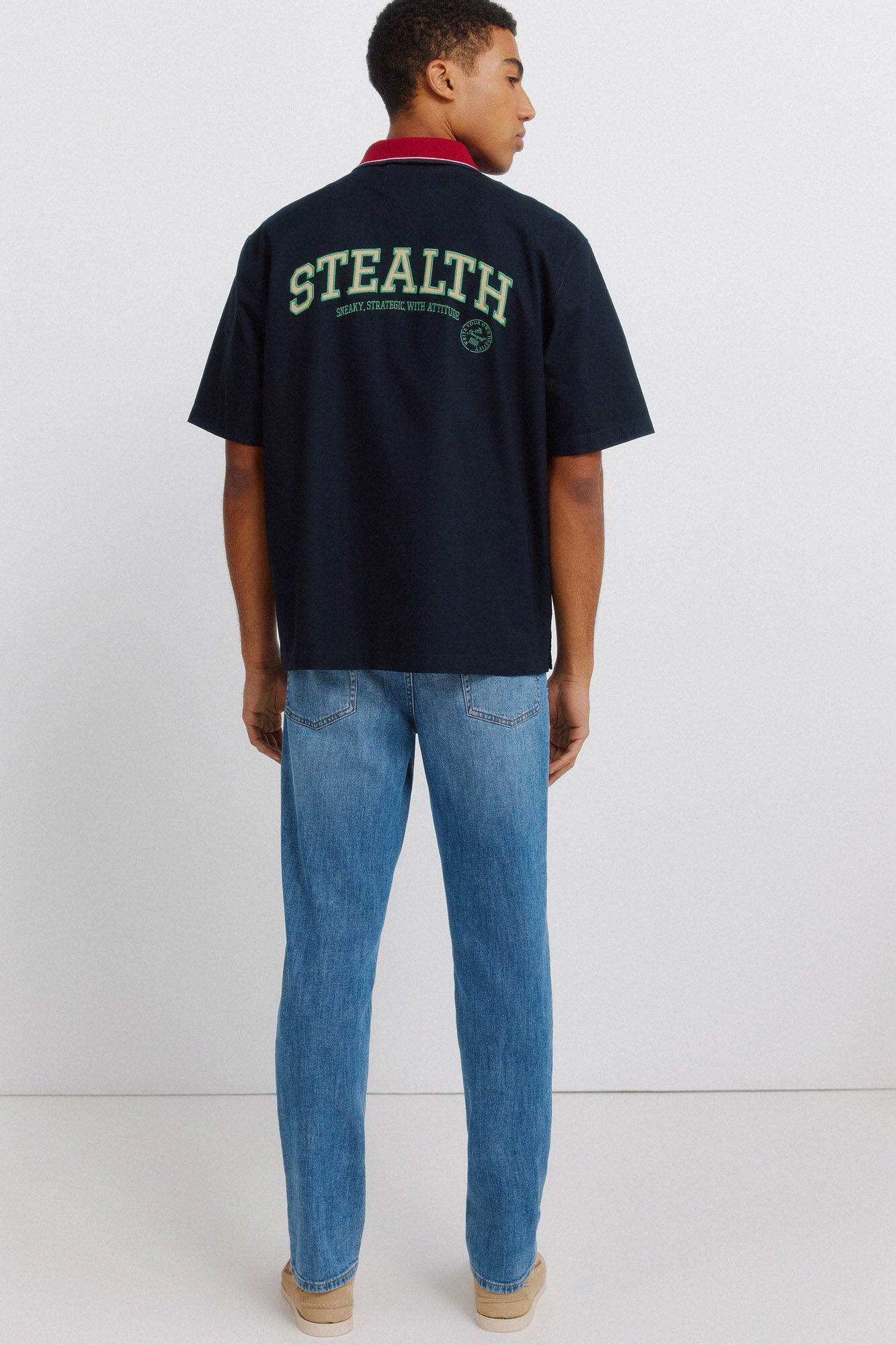 Springfield Jeans ultraligero lavado medio slim fit azul