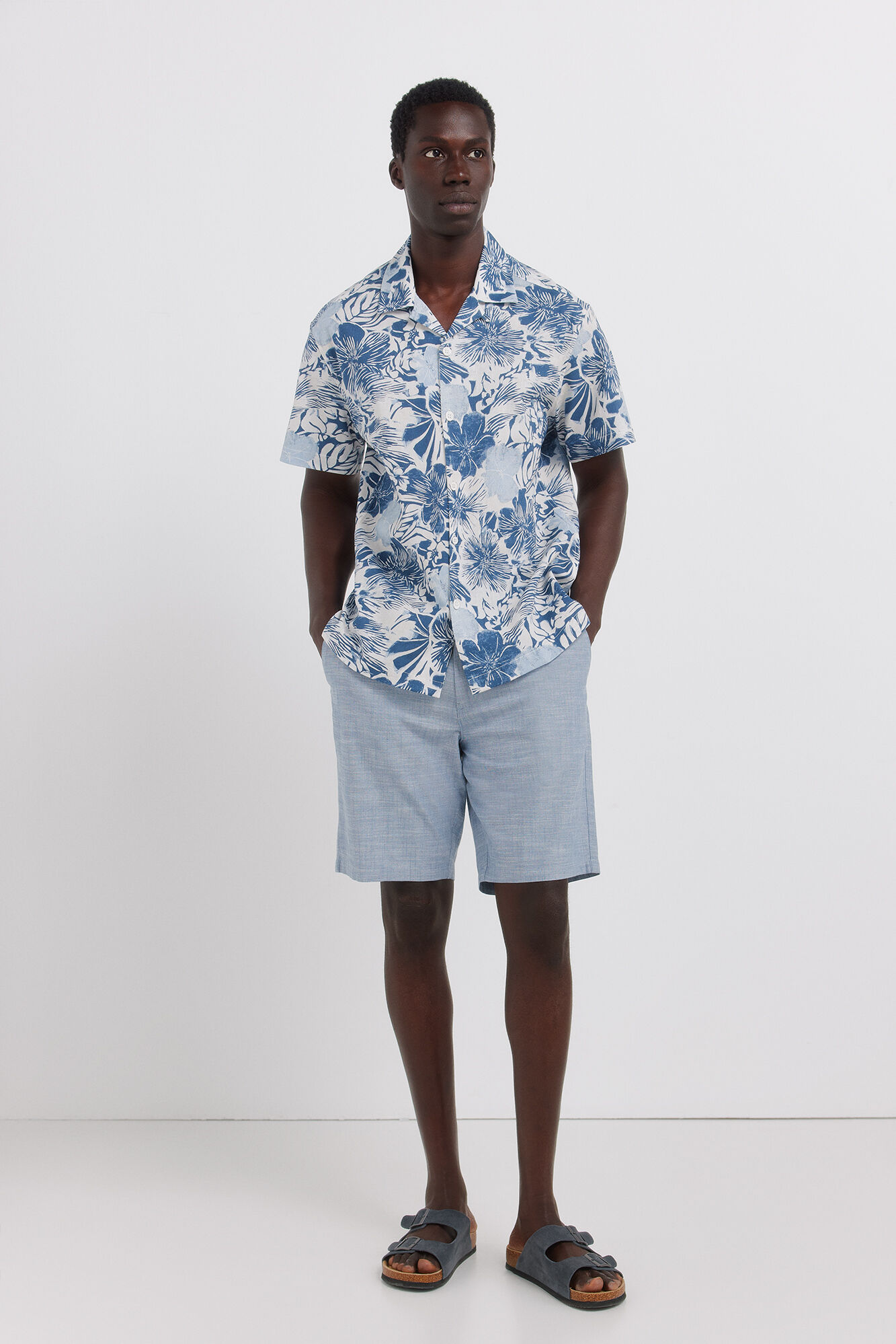 Springfield Bermudas chambray slim fit