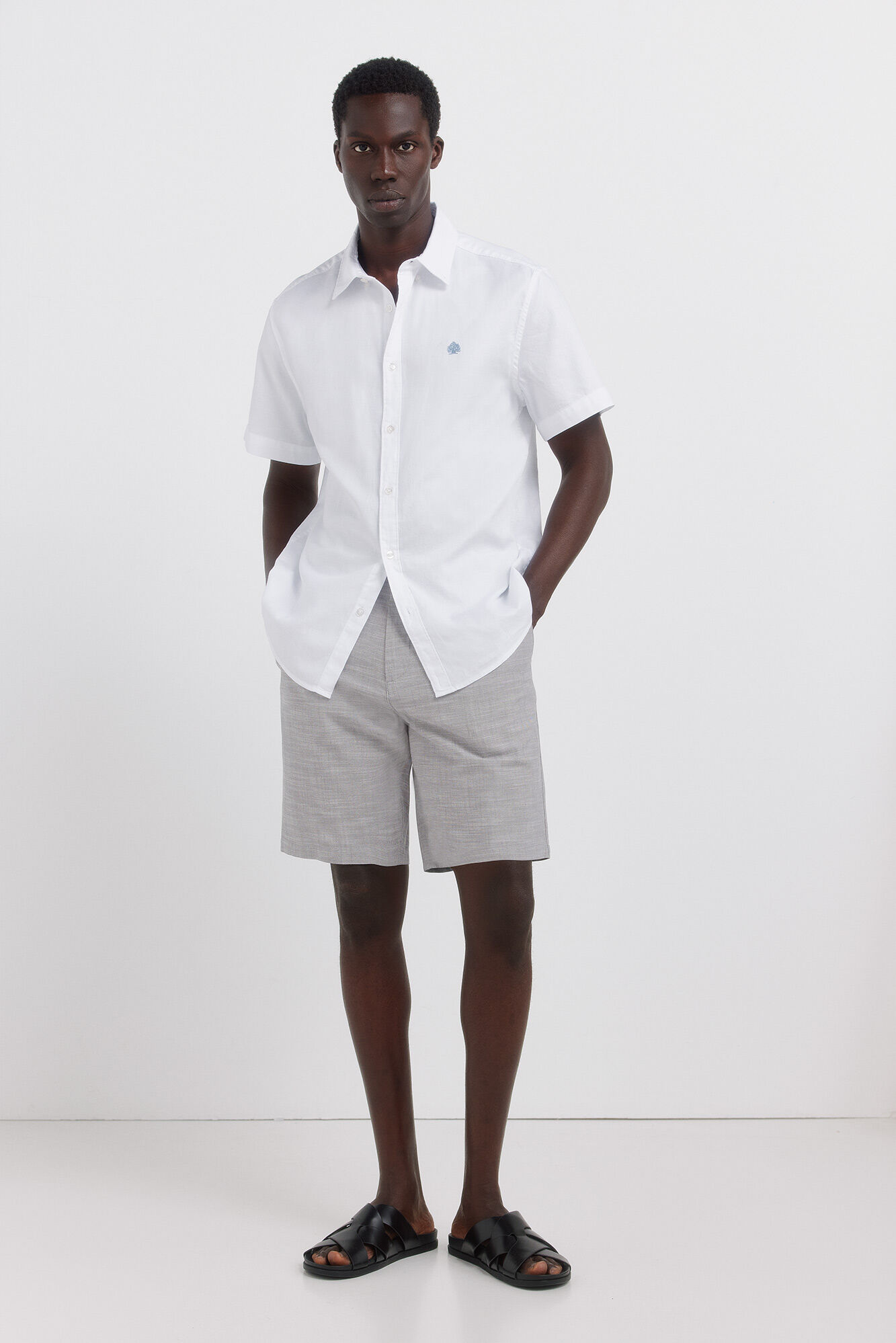 Springfield Bermudas chambray slim fit