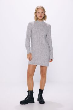 Springfield Vestido corto tejido trenzas gris