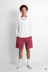 Springfield Kids Bermuda de popel&iacute;n para ni&ntilde;o coral