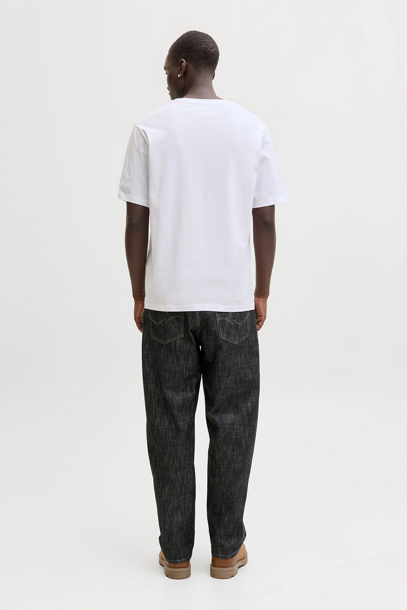 Jack & Jones Playera con logo grande natural