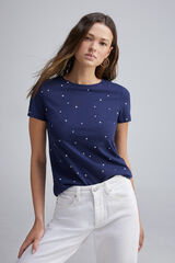 Springfield Playera estampada marino