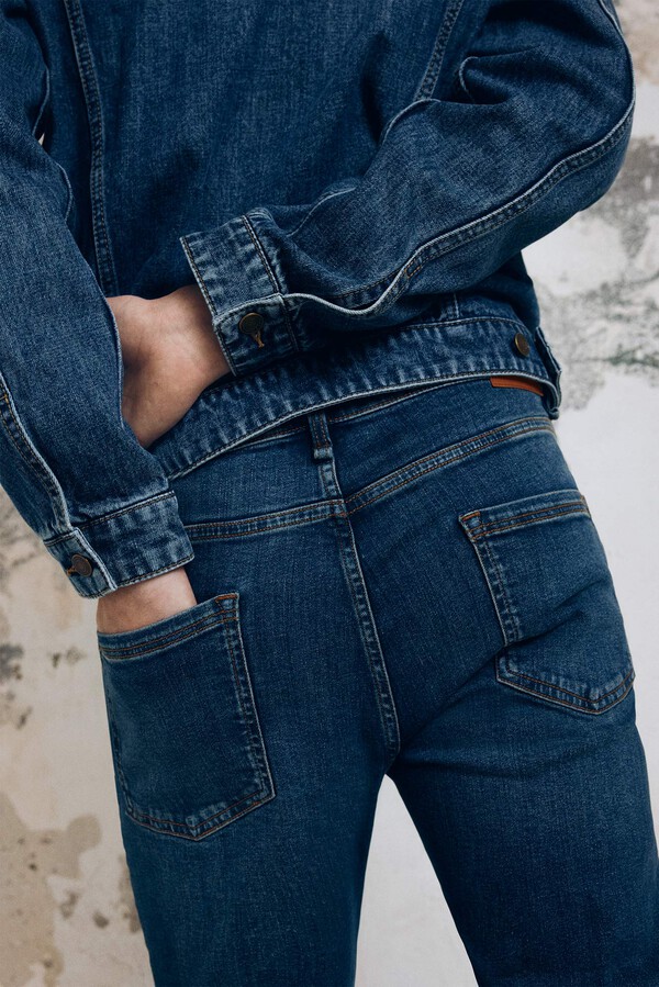 Springfield Jeans skinny fit turquesa