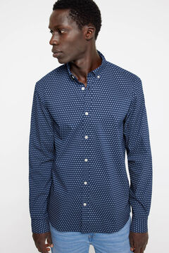 Springfield Camisa estampada azulado