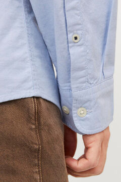 Springfield Camisa oxford confort fit azul mezcla