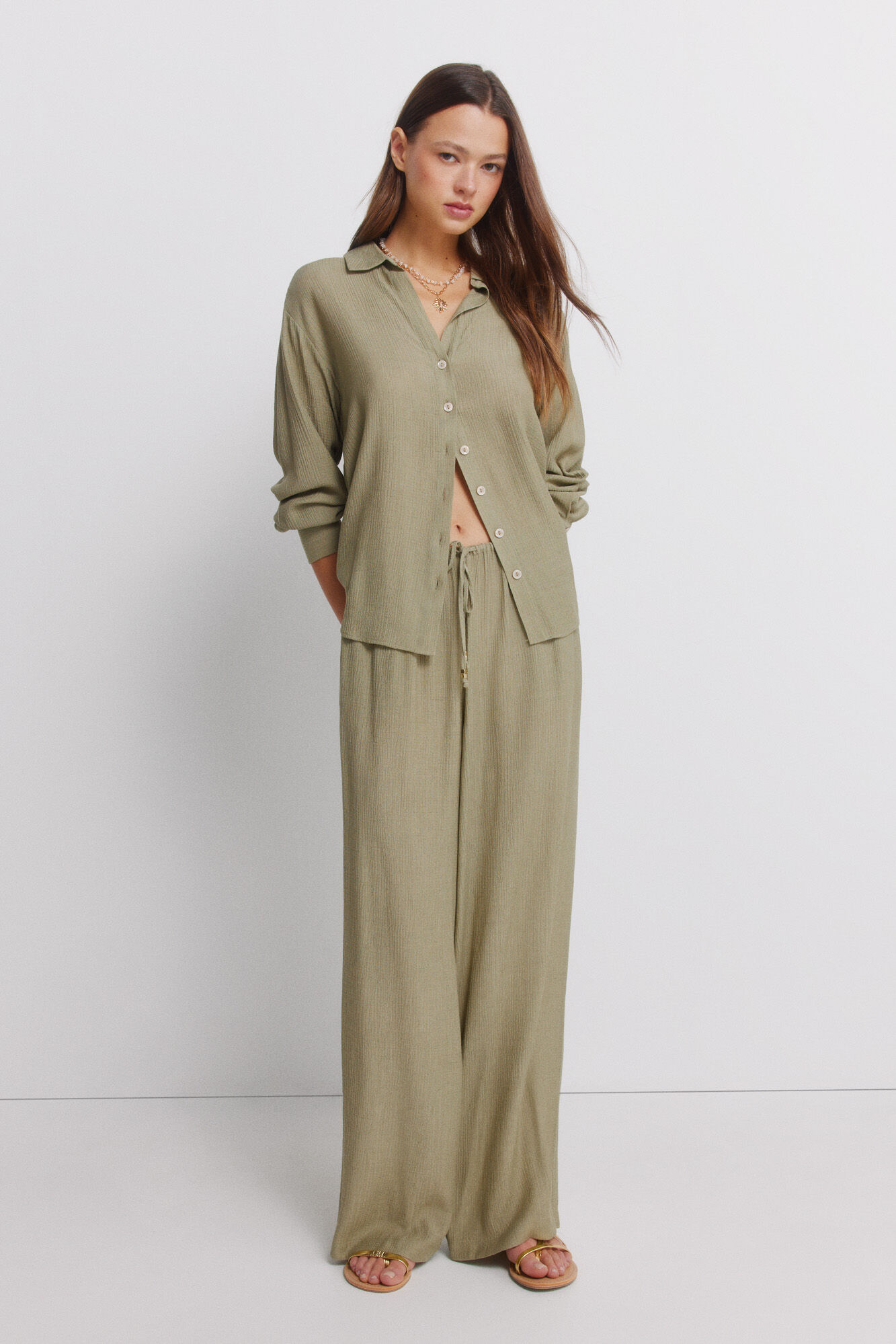 Springfield Camisa de manga larga a rayas