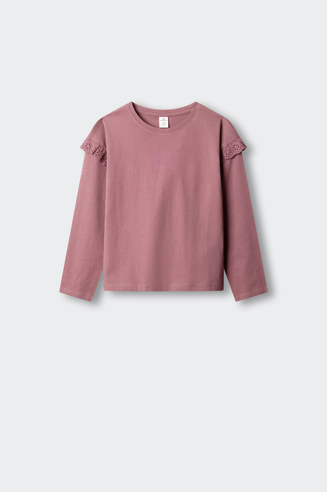 Springfield Kids Playera manga larga con volante para ni&ntilde;a