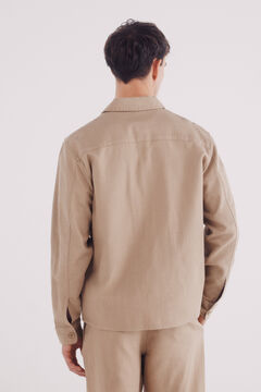 Springfield Sobrecamisa rústica beige