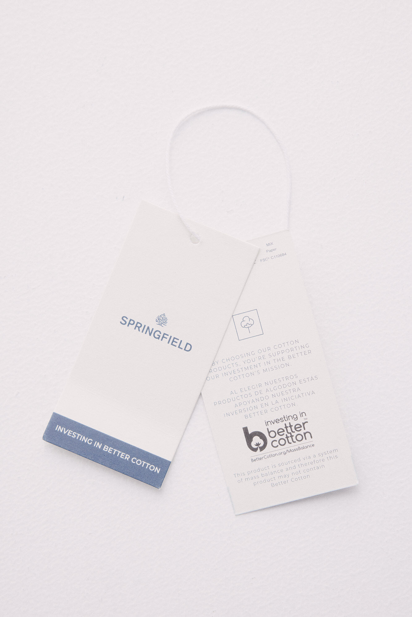 Springfield Polo piqu&eacute; estructura bicolor regular fit azulado