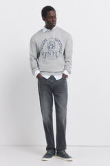 Springfield Jeans negro lavado slim fit gris