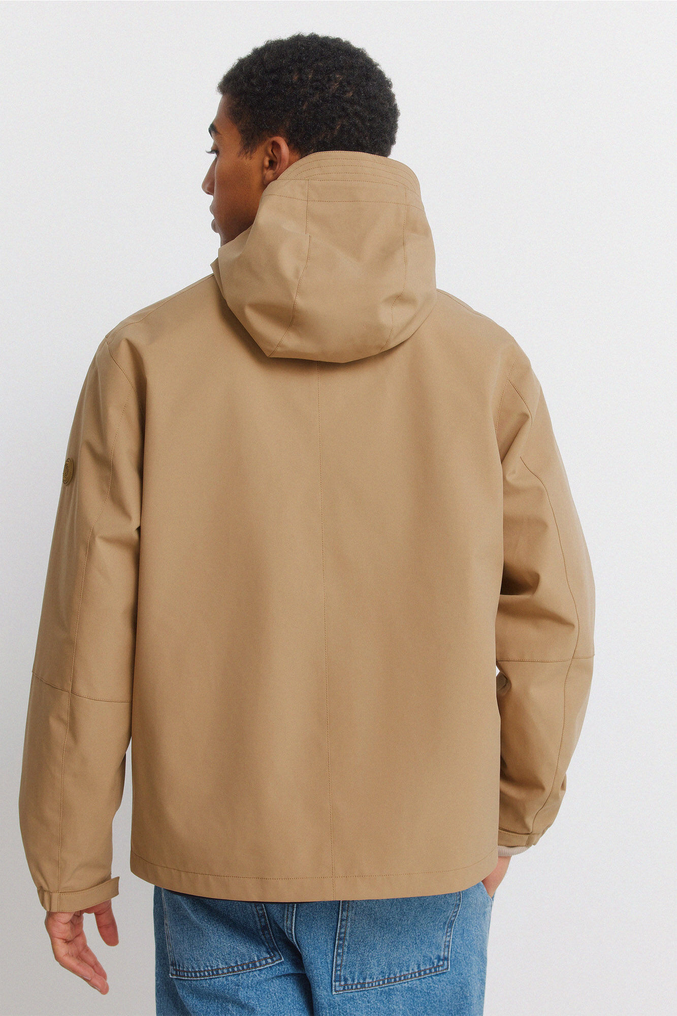 Springfield Parka t&eacute;cnica beige