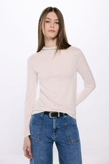 Springfield Playera cuello perkins tacto suave café