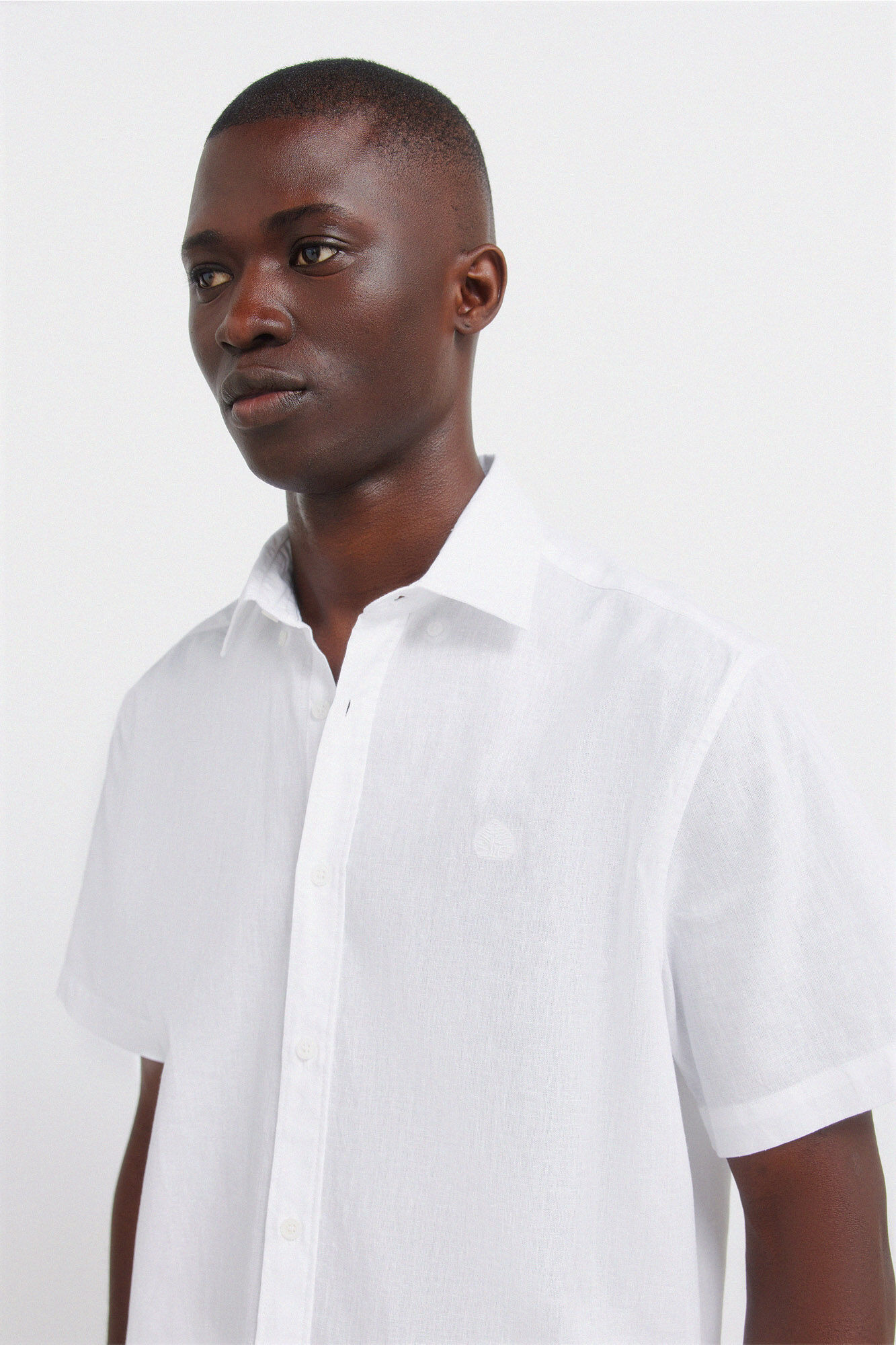 Springfield Camisa de manga corta de lino