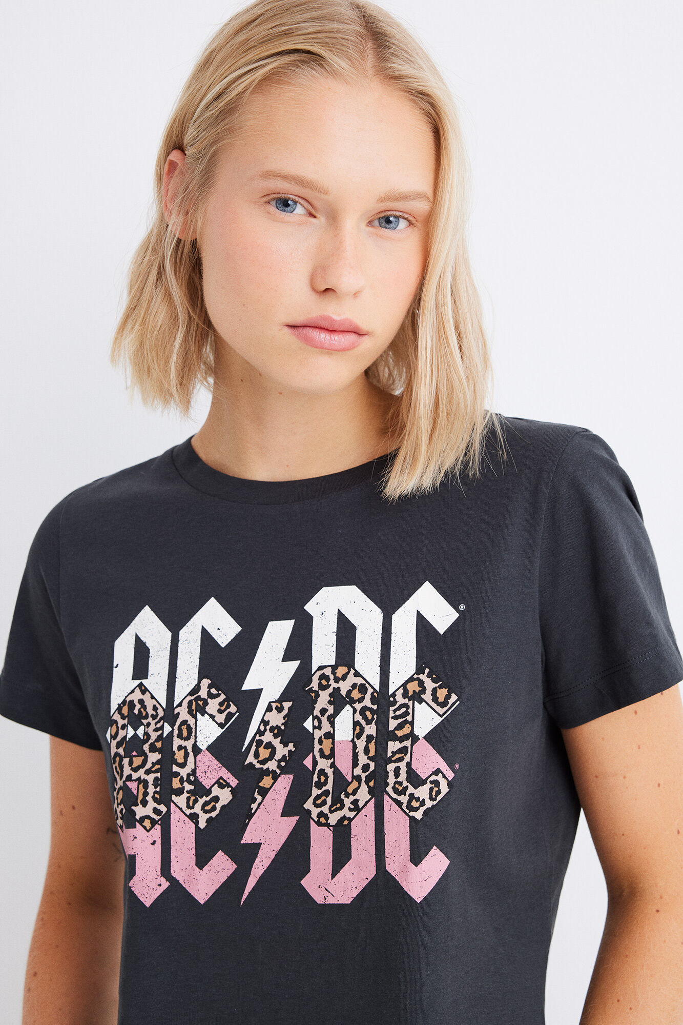Springfield Playera "ACDC" gris