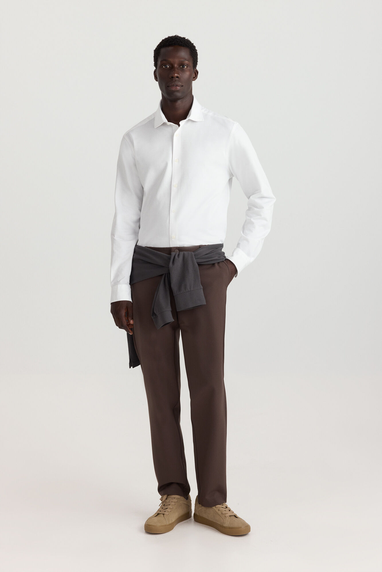 Springfield Pantal&oacute;n chino jogger caf&eacute;