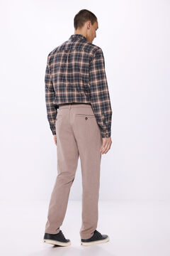 Springfield Pantalón comfort slim fit café