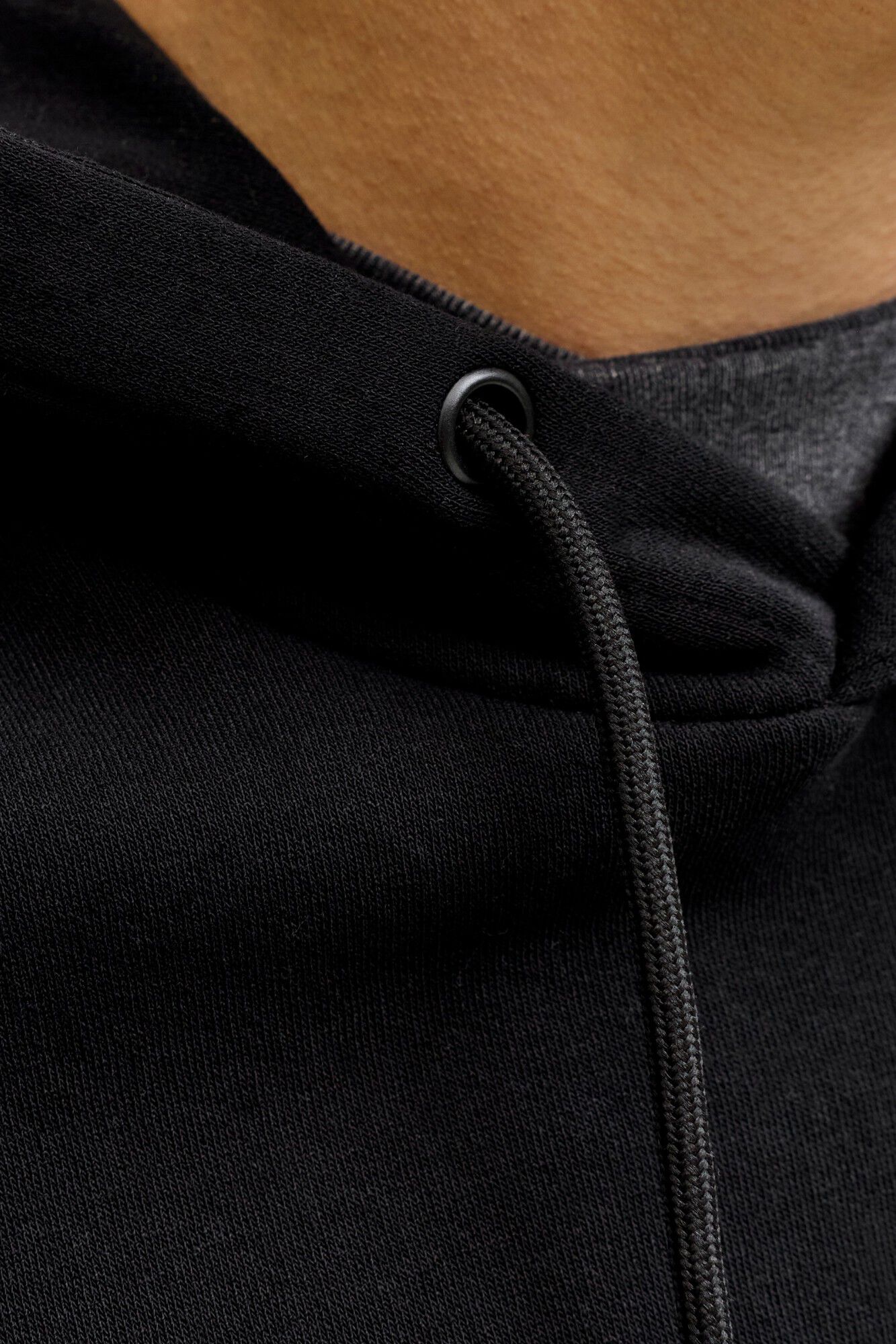 Jack & Jones Sudadera b&aacute;sica con capucha negro