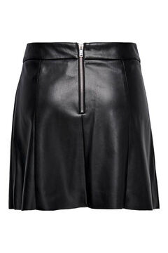 Springfield Falda corta polipiel negro