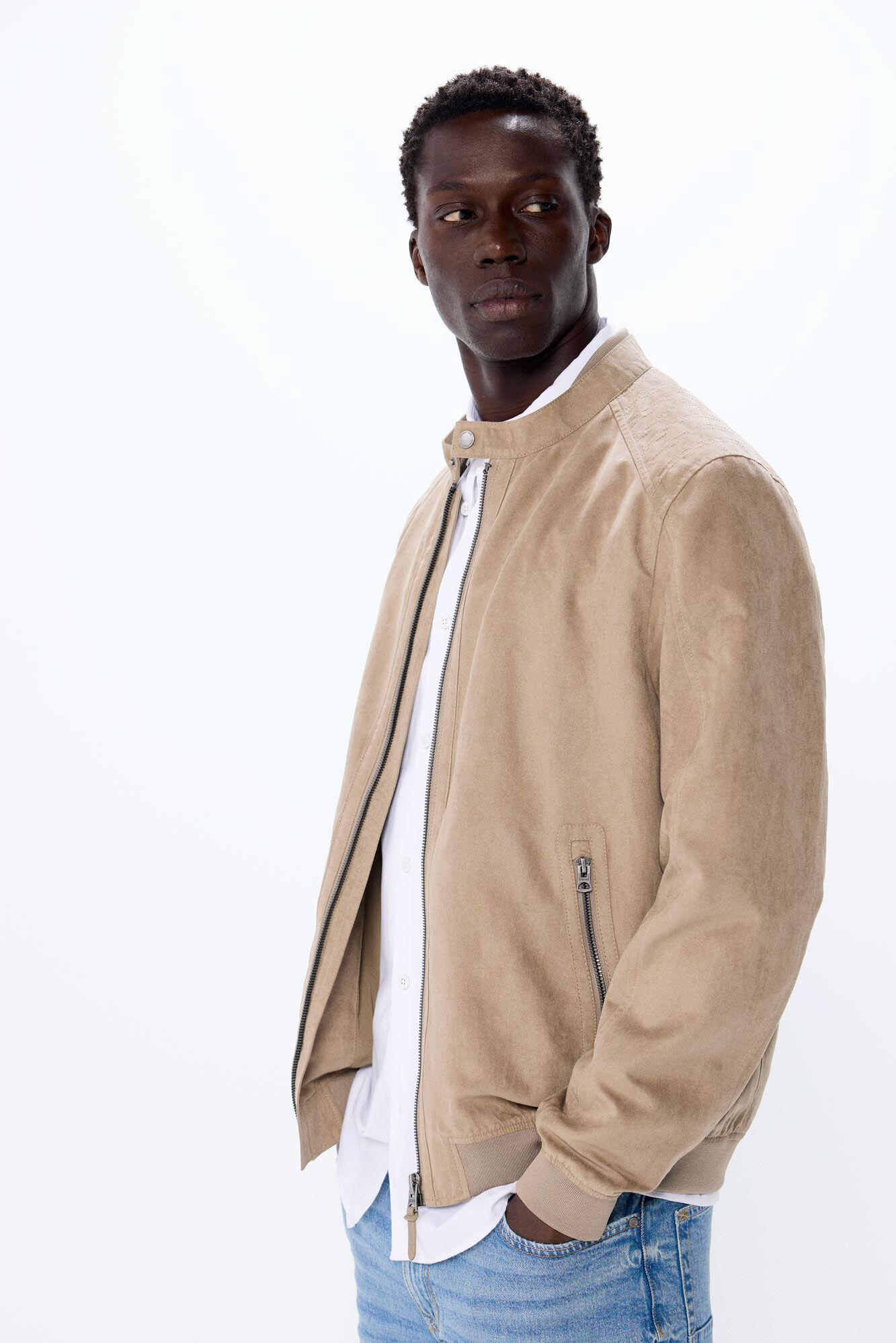 Chamarra efecto ante Chamarras para hombre Springfield MX