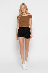 Only Shorts con lazada negro