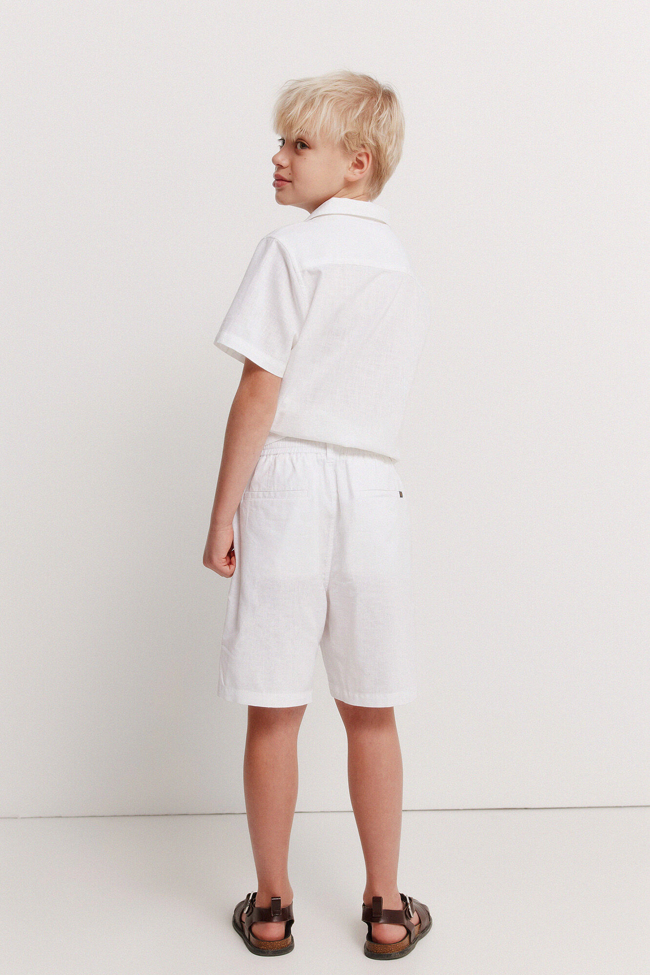 Springfield Kids Bermudas chino de lino para ni&ntilde;o natural