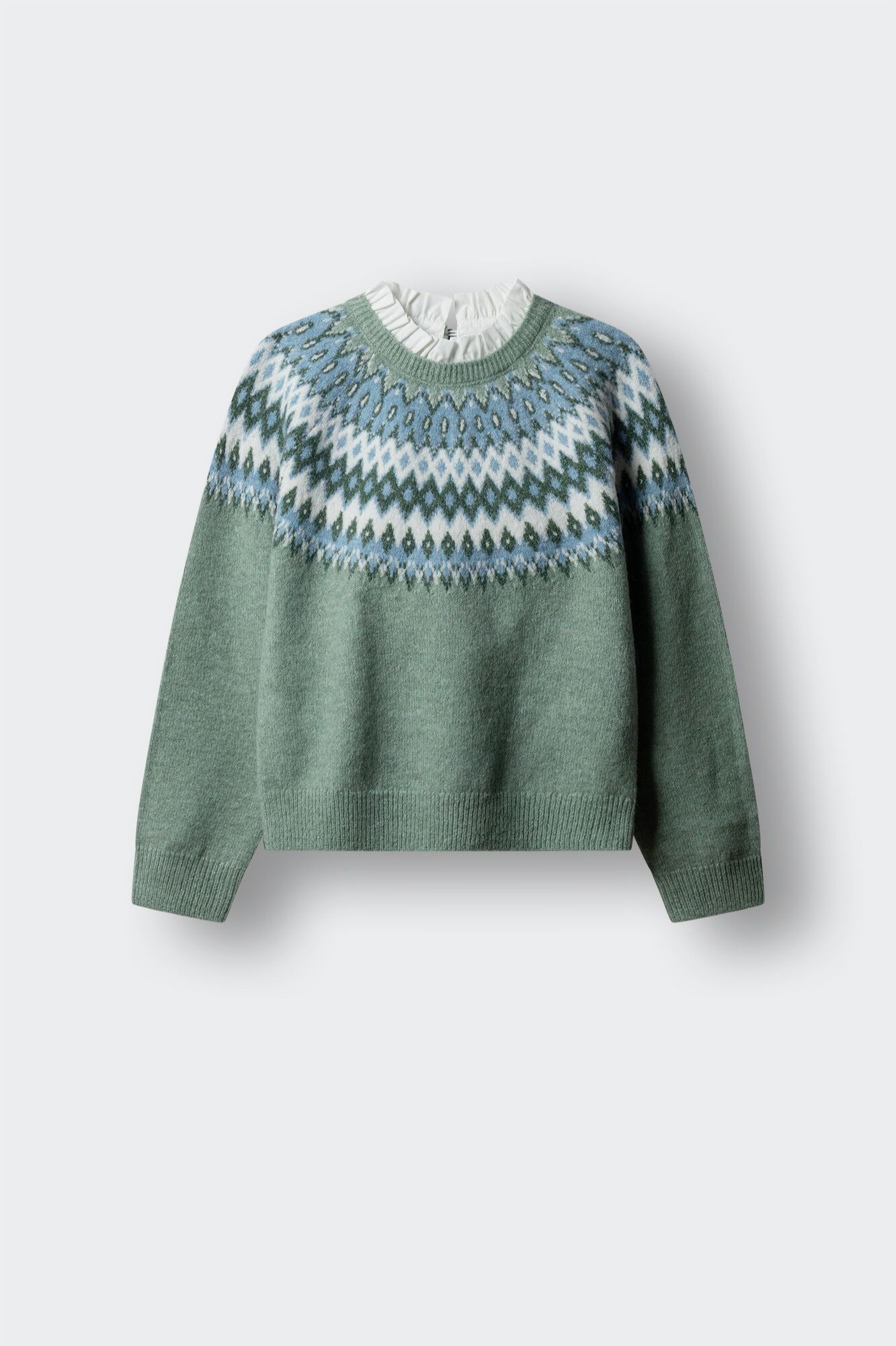 Springfield Kids Su&eacute;ter jacquard greca ni&ntilde;a