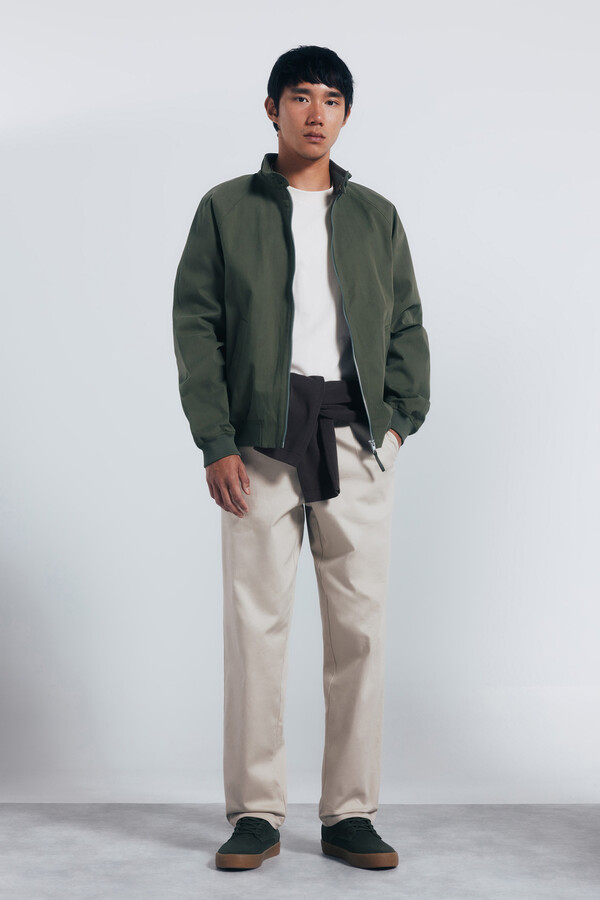 Springfield Chamarra algodón kaki