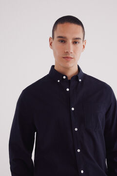 Springfield Camisa seersucker marino