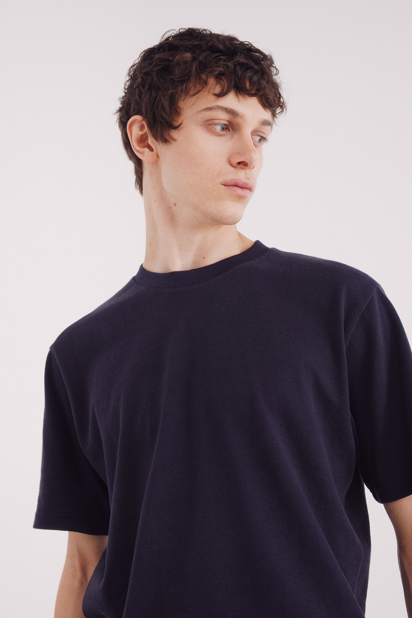 Springfield Camiseta texturada azul