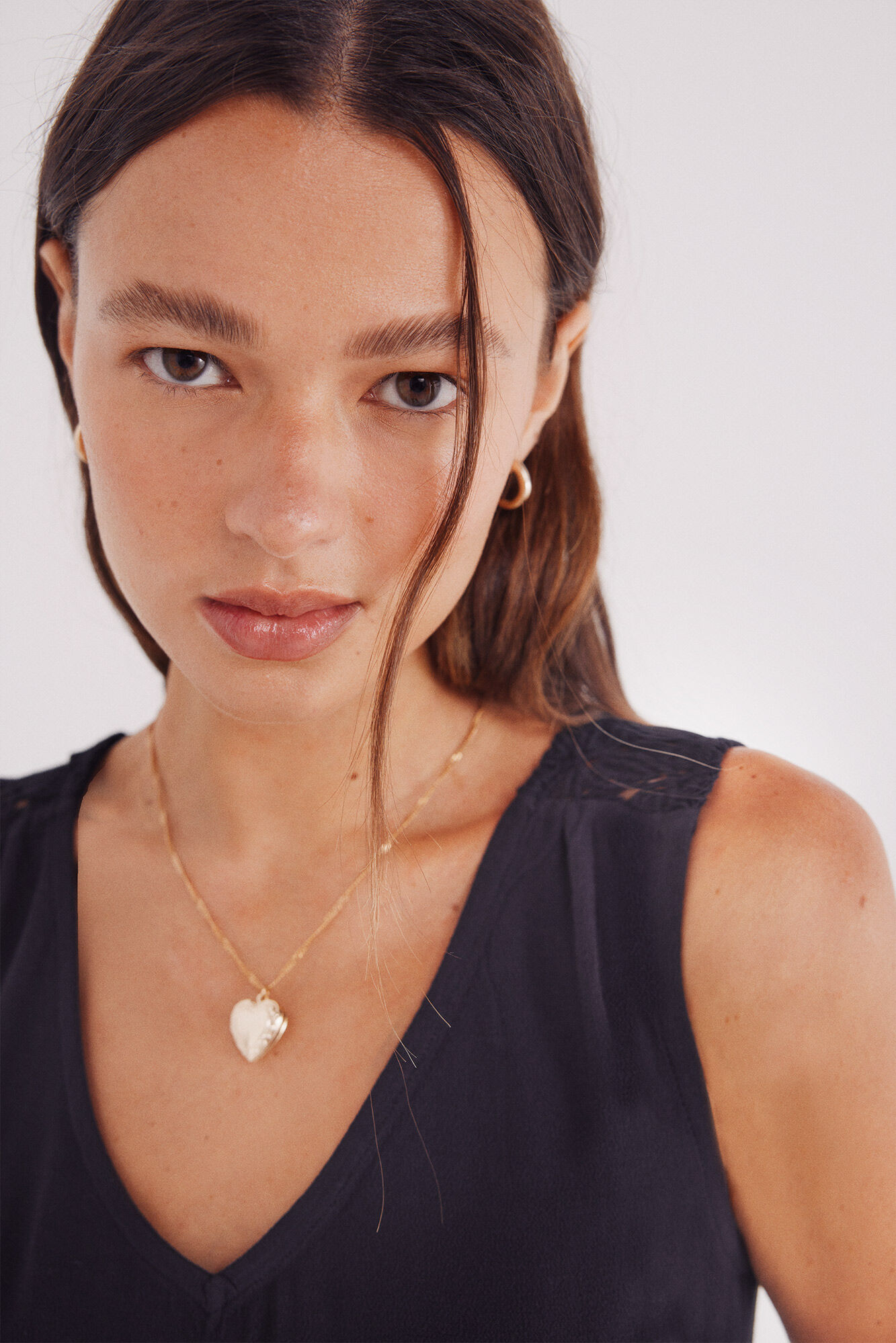 Springfield Playera escote v hombros crochet