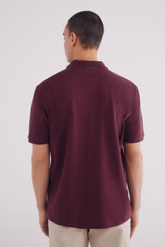 Springfield Polo piqué básico regular fit púrpura