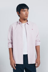 Springfield Camisa Oxford a rayas rojo