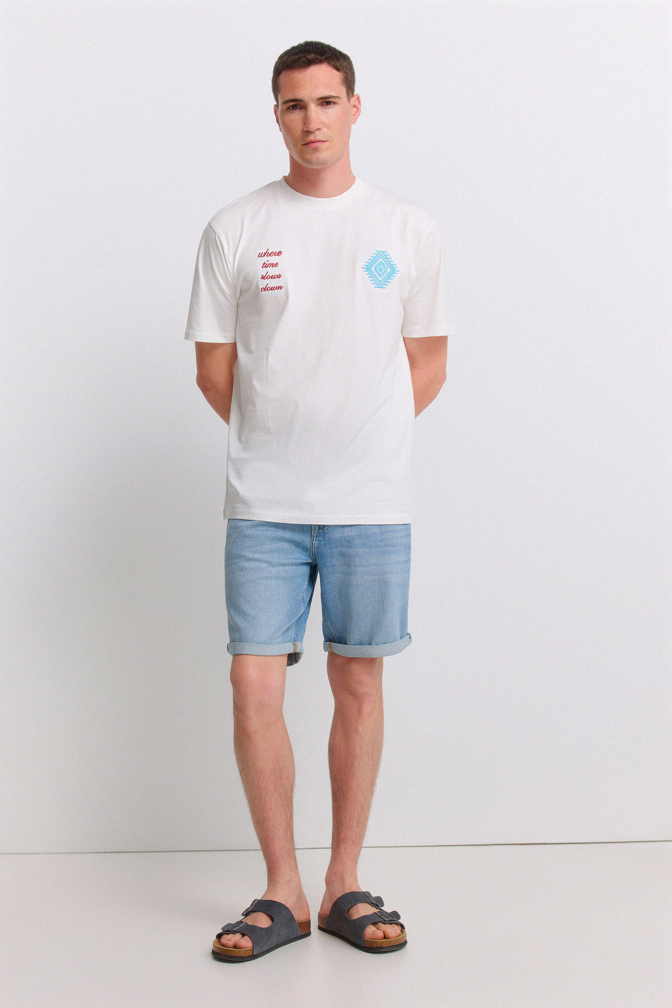 Springfield Bermudas de mezclilla ultra ligera slim fit