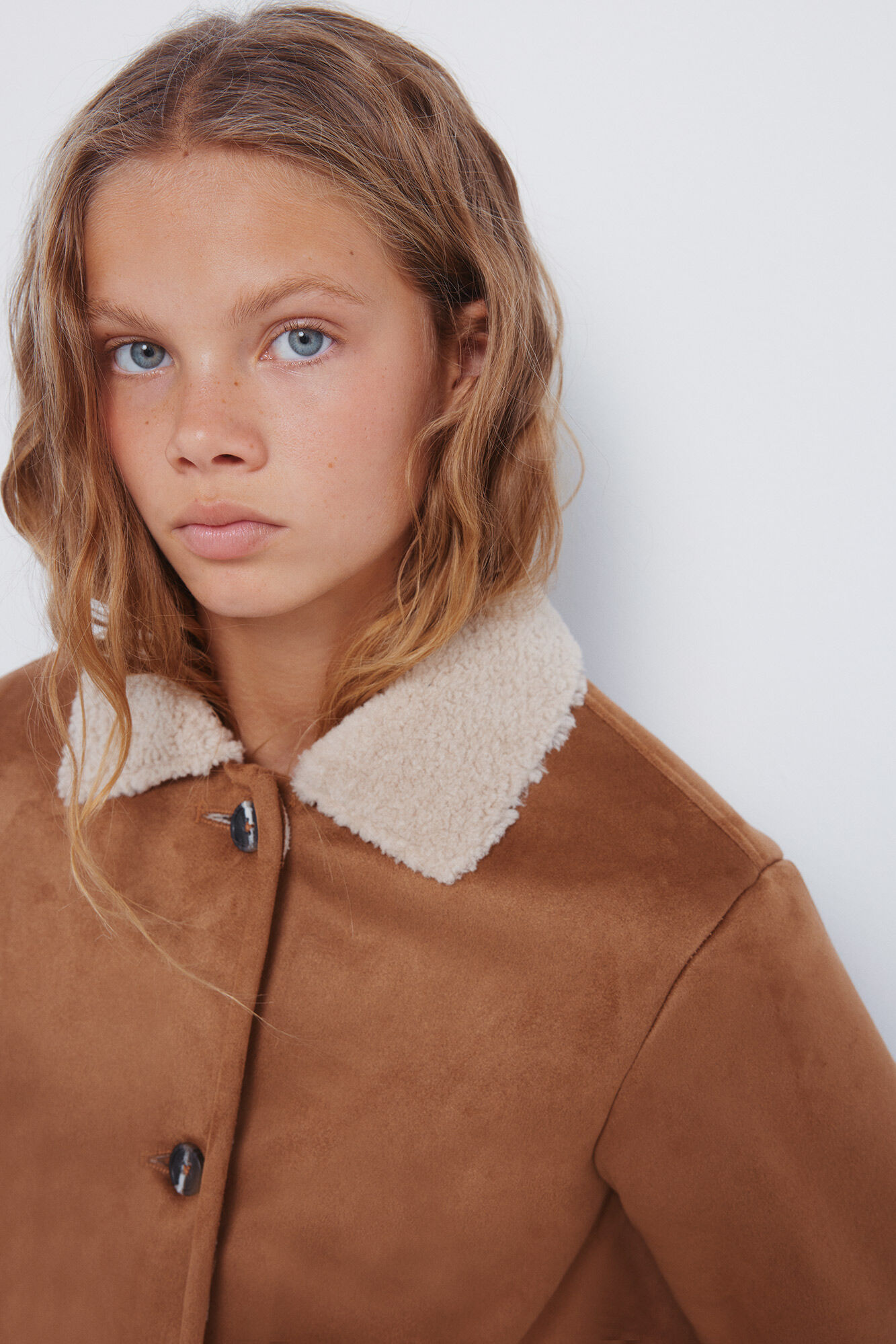 Springfield Kids Chamarra de ni&ntilde;a de doble cara caf&eacute;