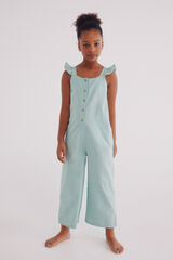 Springfield Jumpsuit liso volantes niña verde