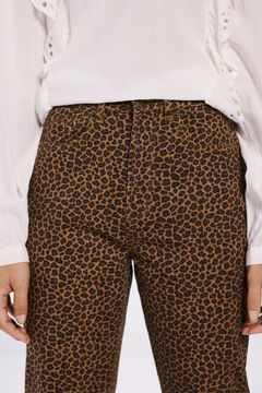 Springfield Jeans estampado leopardo beige