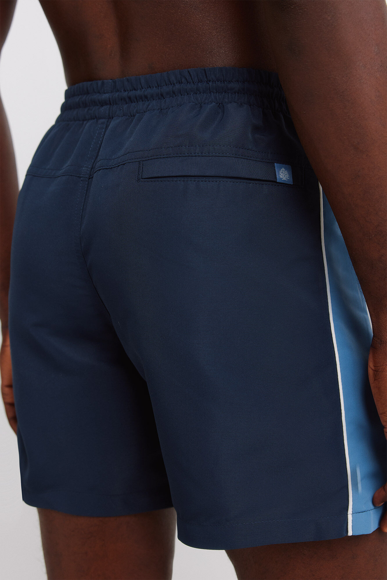 Springfield Traje de ba&ntilde;o liso con cortes azulado