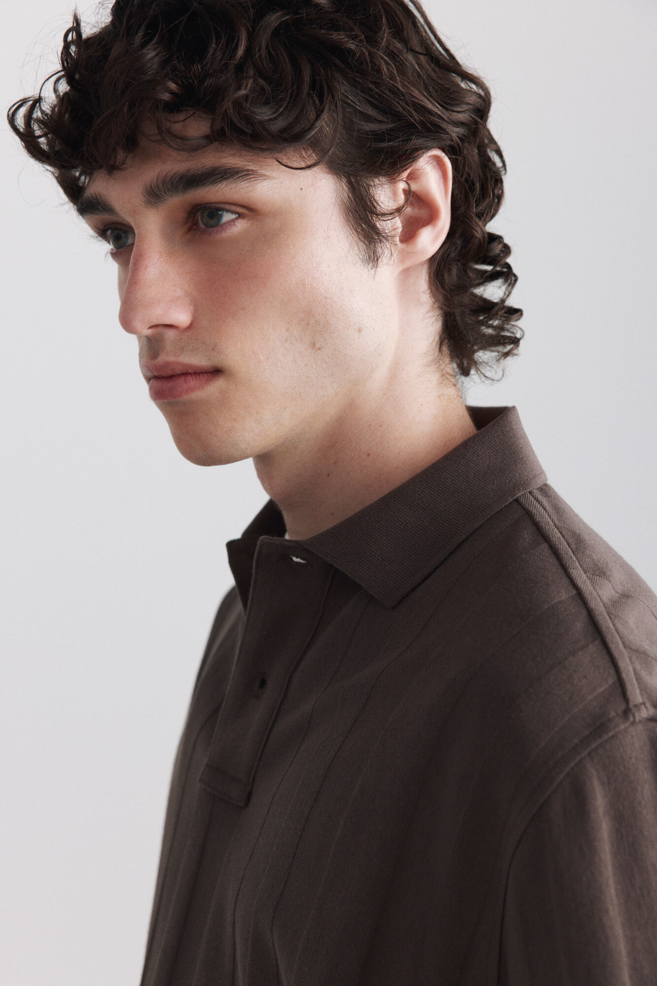 Springfield Polo de tejido regular fit caf&eacute;