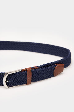 Springfield Cinturón centrado monocolor azul
