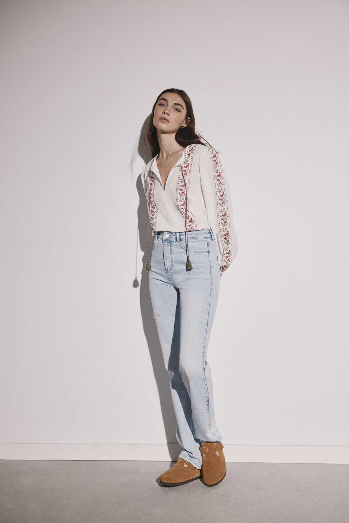 Jeans Straight Pantalones de mezclilla para mujer Springfield MX