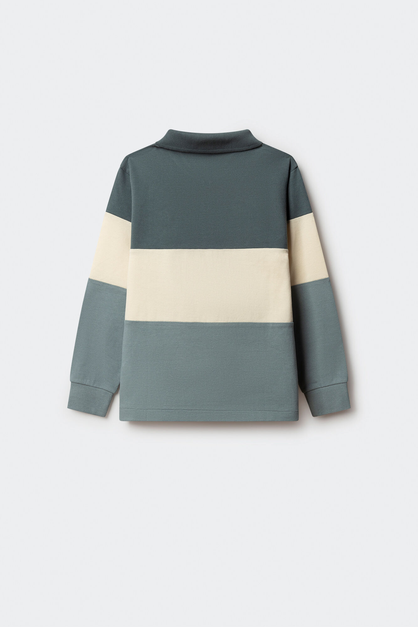 Springfield Kids Polo manga larga color block ni&ntilde;o azul