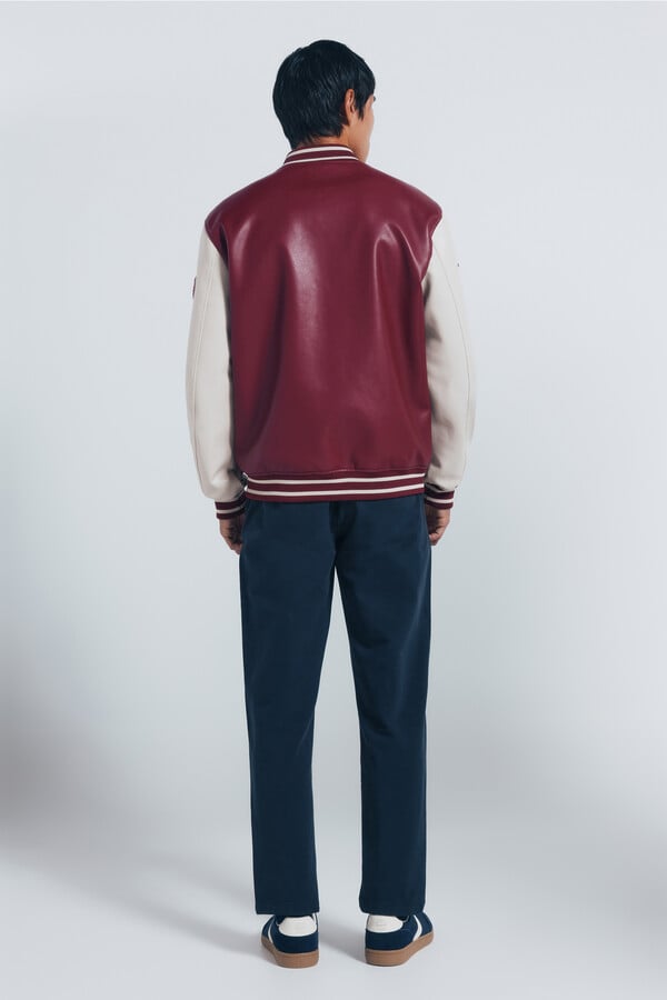 Springfield Pantalón chino comfort slim fit azul