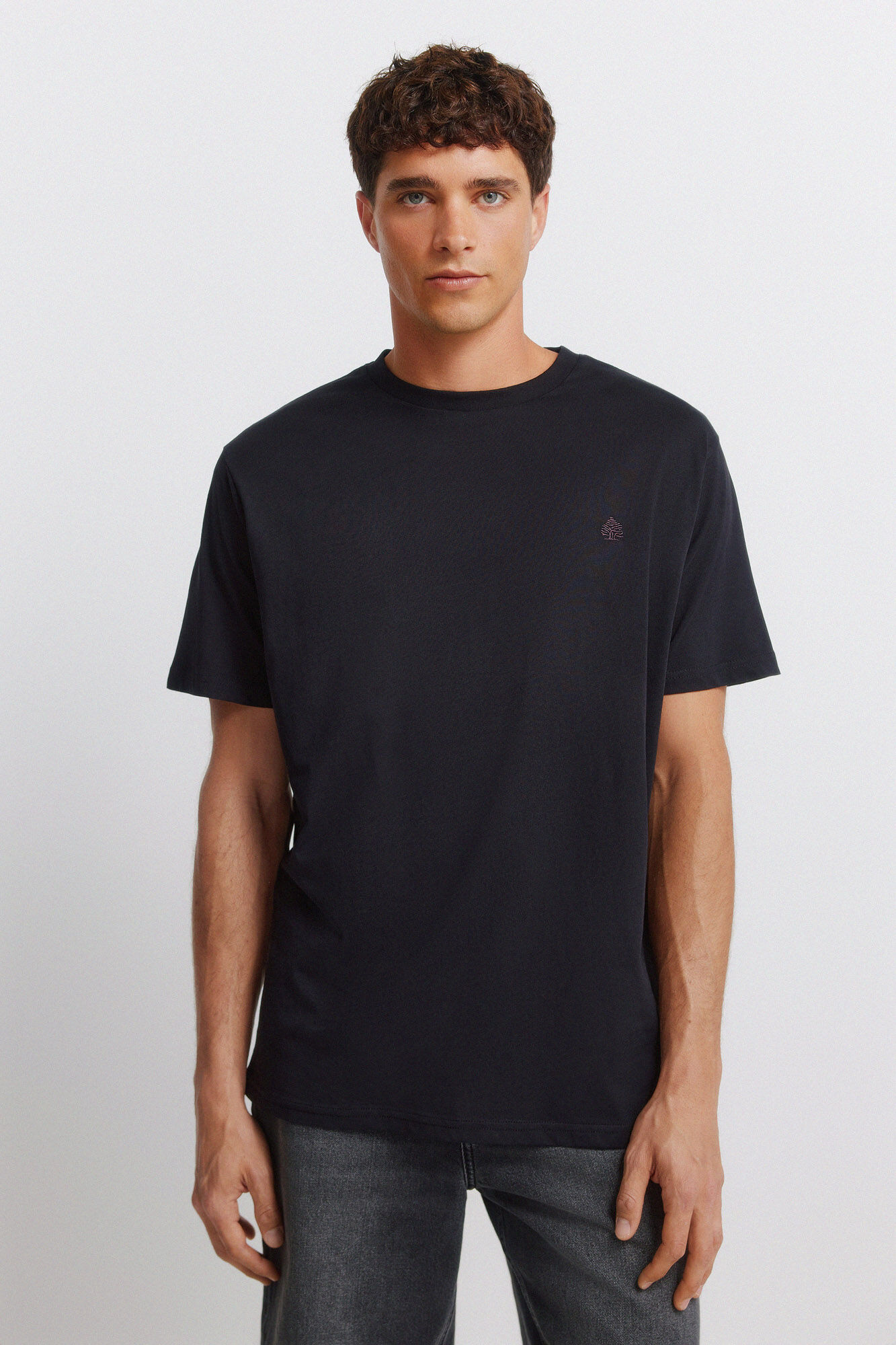 Springfield Playera b&aacute;sica logo Springfield negro